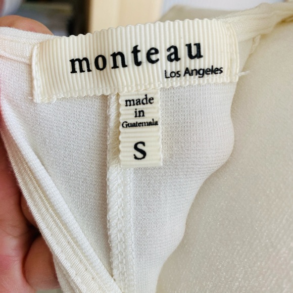 Adorable soft but structured ivory dress by Monteau Los Angeles - Picture 6 of 7